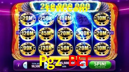 Interface moderna da plataforma Pgz Bet